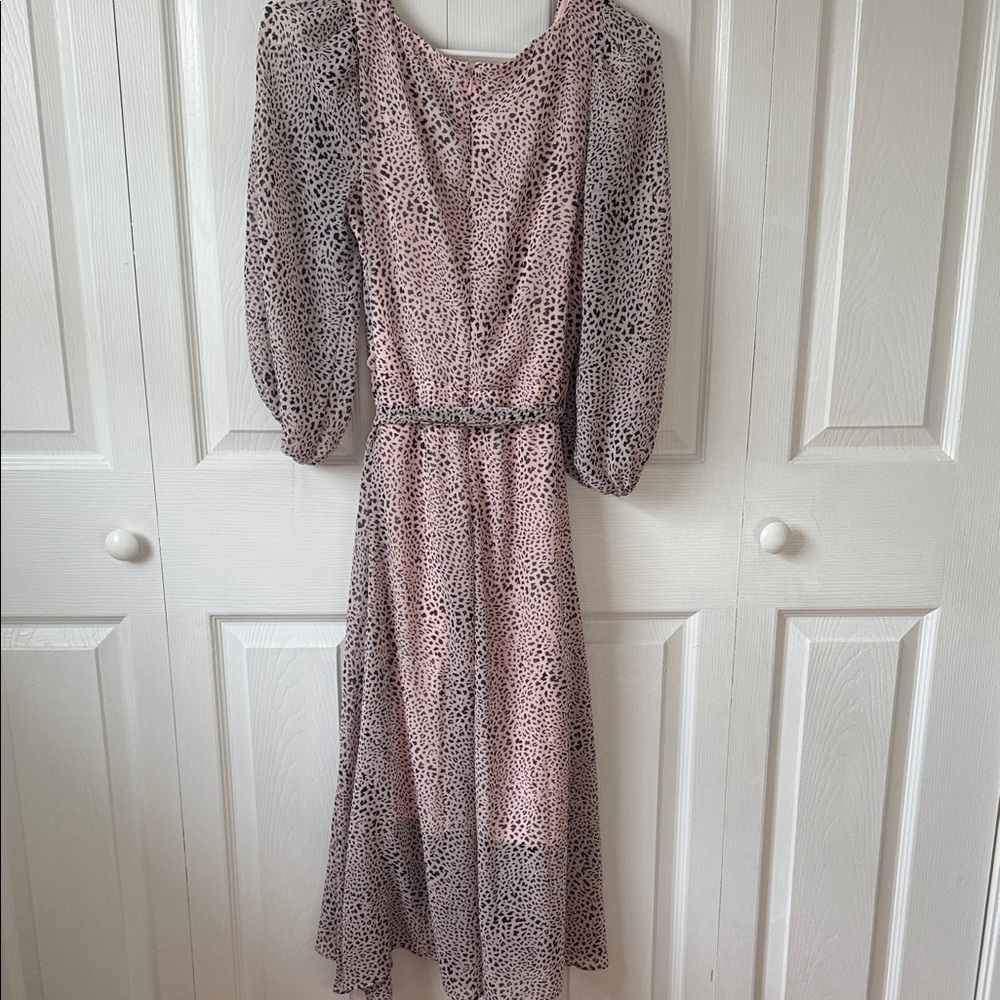 DKNY Pink Long Sleeve Wrap Dress - Picture 5 of 7